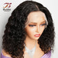 Peruca 100% de cabelo humano 5x5 13x6  preto e  encaracolado