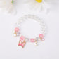 Conjunto Luminoso  de Relógio Borboleta Padrão Silicone  e  Bracelete
