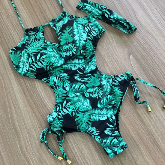 Sexy rückenfreier Einteiler-Bikini für Damen