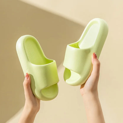Sandália interna de fundo grosso para casa, chinelos para meninas