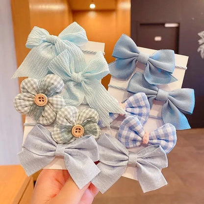 10 stücke Haar Zubehör Mädchen Scrunchies Ästhetischen Haar Krawatten kinder Bands Kinder Bandeaux Elastiquec Stirnbänder Bandes Nette