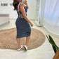Ärmelloses gestreiftes Freizeitkleid
