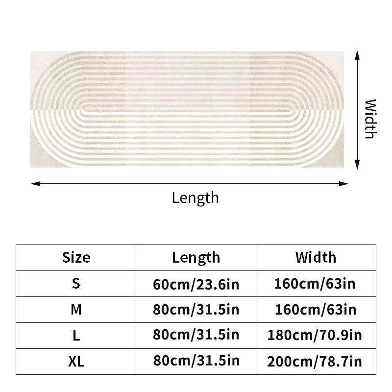 Linha simples tapetes de cabeceira quarto moderno