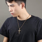 Colar de aço inoxidável da cruz de Jesus para homens