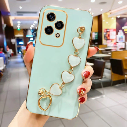 Capa com pulseira  de coração  para  Xiaomi Redmi