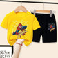 Conjunto  infantis do Homem-Aranha, tendência verão, shorts e camiseta de manga curta 🕷️🕸️🔥