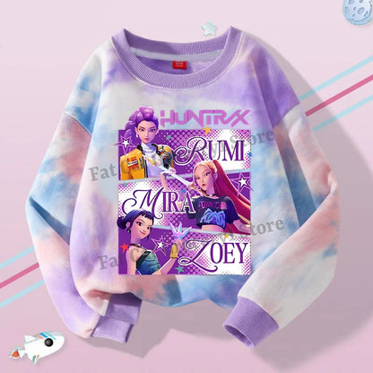 Moletom feminino Kpop Demon Hunter Girls Rumi Mira Zoey Moletom com capuz infantil