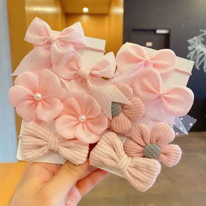 10 stücke Haar Zubehör Mädchen Scrunchies Ästhetischen Haar Krawatten kinder Bands Kinder Bandeaux Elastiquec Stirnbänder Bandes Nette