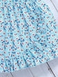 Conjunto Azul 3D Floral Tee & Ruffled Skirt Set |