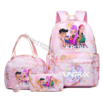 3 pçs de mochila  dos desenhos animados impresso