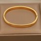 Klassisches, schlichtes Edelstahlarmband mit glattem Bettelarmband für Damen