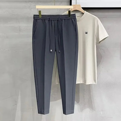 Calças cl casuais para homens estilo coreano