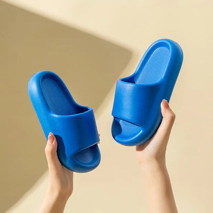Sandália interna de fundo grosso para casa, chinelos para meninas