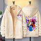 Moletom com capuz casual casaco esportivo inverno roupas femininas