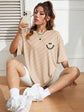 Kurzärmeliges T-Shirt im Hip-Hop-Stil