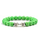 Natürliches Vulkansteinarmband Herren Matt