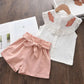 Conjunto de roupas de  verão para  crianças camisas + shorts