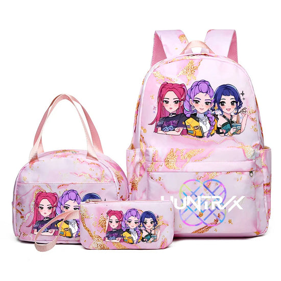 3 pçs de mochila  dos desenhos animados impresso
