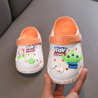 Sapatos de verão para bebês meninos e meninas, chinelos antiderrapantes