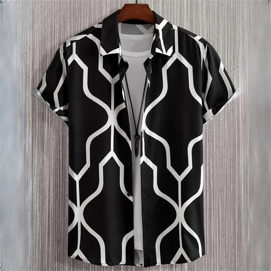Kurzarm-Hemdjacke im Hawaii-Stil