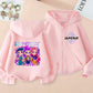 Engraçado zip up sweatshirts kpop demon hunters hoodie