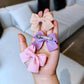 4/6/10Pcs laços de Soft Algodão Bow Hairpin