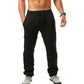 Calças de linho de algodão masculino