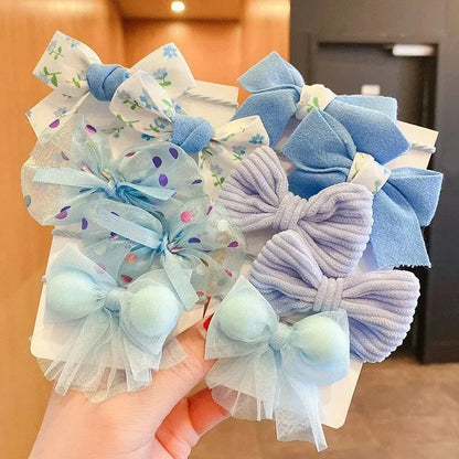 10 stücke Haar Zubehör Mädchen Scrunchies Ästhetischen Haar Krawatten kinder Bands Kinder Bandeaux Elastiquec Stirnbänder Bandes Nette