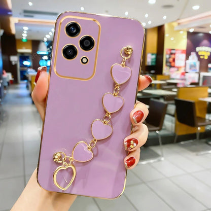 Capa com pulseira  de coração  para  Xiaomi Redmi