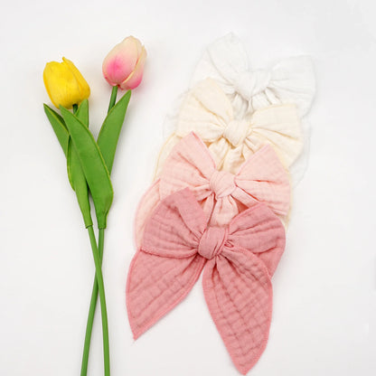 4Pcs Laço de cabelo para meninas