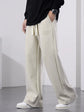 Baumwollhose mit weitem Bein