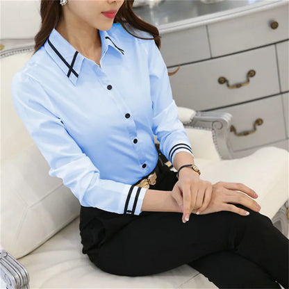 Weißes Langarmshirt für Damen