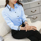 Weißes Langarmshirt für Damen