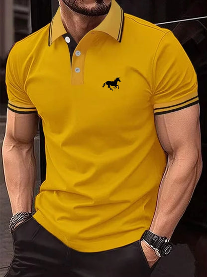 Nova t-shirt masculina clássico de manga curta