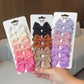 4/6/10Pcs laços de Soft Algodão Bow Hairpin