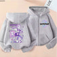 Engraçado zip up sweatshirts kpop demon hunters hoodie