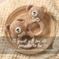 Brinquedo de  Crochet animal de urso chocalho
