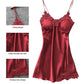 Sexy pijamas feminino  de seda