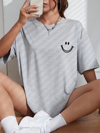 Kurzärmeliges T-Shirt im Hip-Hop-Stil