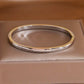 Klassisches, schlichtes Edelstahlarmband mit glattem Bettelarmband für Damen