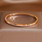 Klassisches, schlichtes Edelstahlarmband mit glattem Bettelarmband für Damen