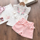 Conjunto de roupas de  verão para  crianças camisas + shorts
