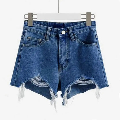 Cowboy-Shorts für Damen, koreanische hohe Taille