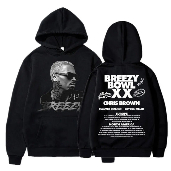 Chris Brown  Moletom com capuz Hip Hop
