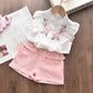 Conjunto de roupas de  verão para  crianças camisas + shorts