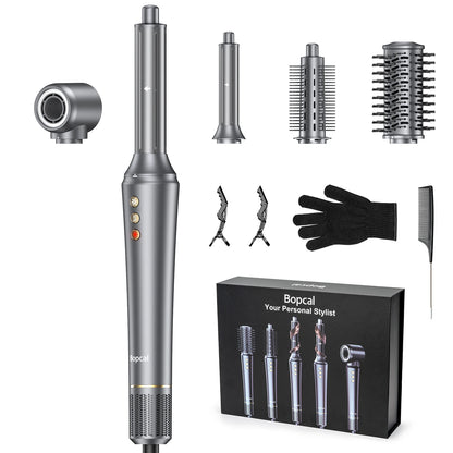 Secador de cabelo 5 em 1, ferramenta multiestilo, alisador e ondulação de 32mm,  1-3 minutos, secagem rápida
