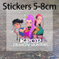 K pop demon hunters lancheira kawaii dos desenhos animados