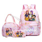 3 pçs de mochila  dos desenhos animados impresso