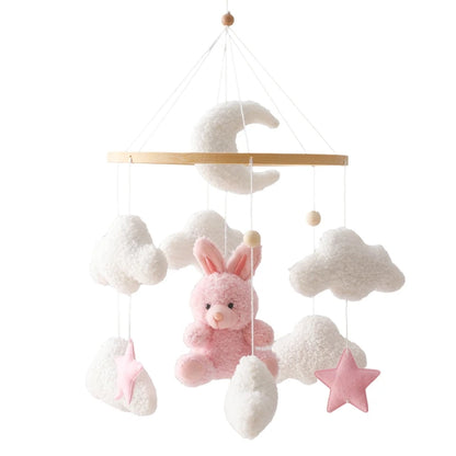 Berço de madeira, Cama de bebé móvel Sino Ratozinho Brinquedo ica recém-nascida