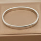 Klassisches, schlichtes Edelstahlarmband mit glattem Bettelarmband für Damen